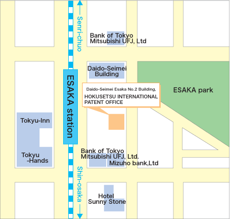 HOKUSETSU INTERNATIONAL PATENT OFFICE MAP